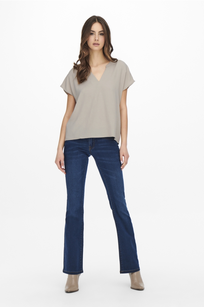 JDYLION LIFE S/S TOP WVN NOOS 15249287 Chateau Gray